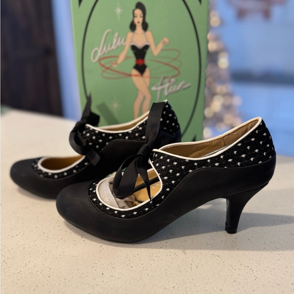 Lulu Hun Jeanie Polka High Heels Women’s UK 5 US 7